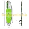 SUP adult Stand Up Paddle 308x76x10 cm inflatable board Stand Up Board complete set white-green