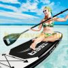 SUP felnőtt fekete Stand Up Paddle 380x77x15 cm unisex felfújható deszka Stand Up Board készlet