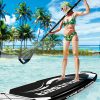 SUP adult black Stand Up Paddle 380x77x15 cm unisex inflatable board Stand Up Board set premium surfboard