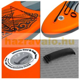 SUP felnőtt narancssárga Stand Up Paddle 320x82x15 cm felfújható deszka Stand Up Board komplett kész