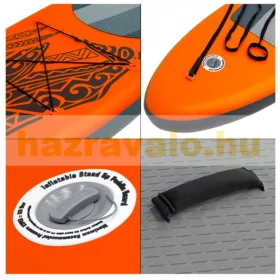   SUP felnőtt narancssárga Stand Up Paddle 320x82x15 cm felfújható deszka Stand Up Board komplett készlet 