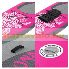   SUP felnőtt rózsaszín Stand Up Paddle 308x76x10 cm felfújható deszka Stand Up Board komplett készlet 