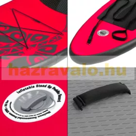   SUP felnőtt piros Stand Up Paddle 308x76x10 cm felfújható deszka Stand Up Board komplett készlet 
