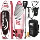 SUP felnőtt piros Stand Up Paddle 380x77x15 cm unisex felfújható deszka Stand Up Board készlet