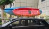 Light and space-saving that can be installed in pairs on the roof rack for transporting SUP kayaks and canoes