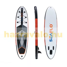   SUP felnőtt 10' Stand Up Paddle felfújható deszka készlet 305X75X15 cm lekerekített forma evező pumpa hordtáska uszony bokapánt 