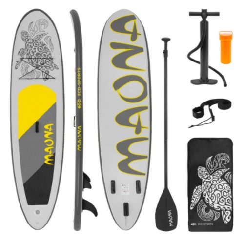 SUP felnőtt szürke Stand Up Paddle 308x76x10 cm felfújható deszka Stand Up Board komplett készlet