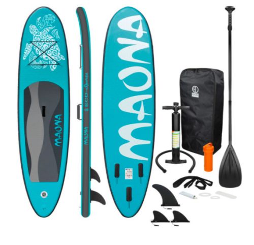 SUP adult turquoise Stand Up Paddle 308x76x10 cm inflatable board Stand Up Board complete set 