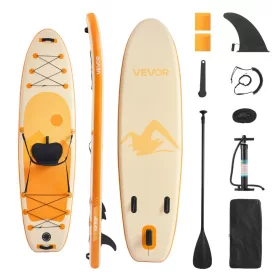   Felfújható SUP deszka üléssel 304,8x83,8x15,2 cm komplett Stand Up Paddle Board szett kezdőknek és haladóknak