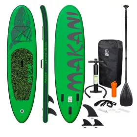   SUP felnőtt zöld Stand Up Paddle 320x82x15 cm felfújható deszka Stand Up Board komplett készlet 