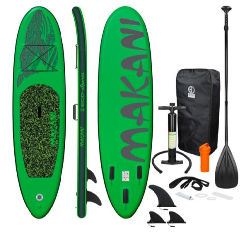 SUP adult green Stand Up Paddle 320x82x15 cm inflatable board Stand Up Board complete set 