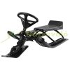 Steerable sled black Snow rider up to 75 kg with sled steering