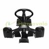 Steerable sled black Snow rider up to 75 kg with sled steering