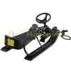 Steerable sled black Snow rider up to 75 kg with sled steering