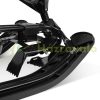 Steerable sled black Snow rider up to 75 kg with sled steering