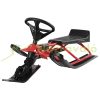 Steerable sled red-black Snow rider up to 75 kg with sled steering