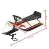 Steerable sled red-black Snow rider up to 75 kg with sled steering