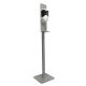 Stand disinfectant dispenser mobile holder for hand sanitizer and soap