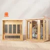 Infraszauna otthonra 3-4 személyes prémium fa szauna Bluetooth hangszóróval és színterápiával (2580 W)