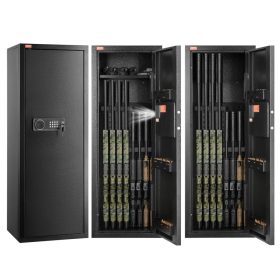   Fegyverszéf 6–8 fegyveres fegyverszekrény digitális zárral és kulccsal