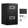 Kétszárnyú digitális széf tűzálló pénztasakkal 127 literes kapacitású kétajtós széf