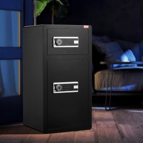   Kétszárnyú digitális széf tűzálló pénztasakkal kétajtós széf 156 literes kapacitás