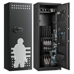   Fegyverszekrény 10–12 hosszú fegyverhez 4 pisztolytartóval, digitális zárral