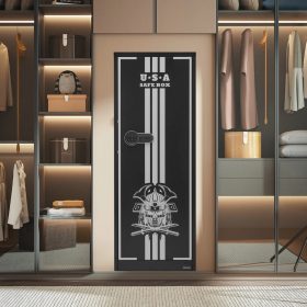   Fegyverszekrény puskákhoz és pisztolyokhoz rejtett rekesszel, digitális zárral 3 lőszerrekesszel és 2 állítható polccal