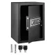 Fali széf 59 literes falba építhető bútorszéf ujjlenyomatos és digitális zárral, fekete