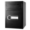 Széf 65 literes bedobónyílásos depószéf 355x355x515 mm elektronikus kódzárral és vésznyitó kulccsal 
