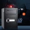 Széf 65 literes bedobónyílásos depószéf 355x355x515 mm elektronikus kódzárral és vésznyitó kulccsal 