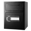 55 literes bedobónyílásos depószéf 45x30x35 cm elektronikus kódzárral és riasztóval üzleti széf készpénzhez