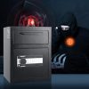 55 literes bedobónyílásos depószéf 45x30x35 cm elektronikus kódzárral és riasztóval üzleti széf készpénzhez