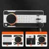 55 literes bedobónyílásos depószéf 45x30x35 cm elektronikus kódzárral és riasztóval üzleti széf készpénzhez