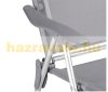 Aluminum folding garden chair 4 adjustable high back camping chairs 