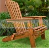 Wooden folding garden chair acacia wood with ergonomic design 84x69x94 cm