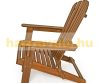 Wooden folding garden chair acacia wood with ergonomic design 84x69x94 cm