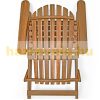 Wooden folding garden chair acacia wood with ergonomic design 84x69x94 cm