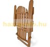 Wooden folding garden chair acacia wood with ergonomic design 84x69x94 cm