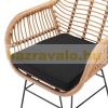 Polirattan chair wicker armchair 2 pieces can be used both indoors and outdoors