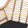 Polirattan chair wicker armchair 2 pieces can be used both indoors and outdoors