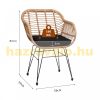 Polirattan chair wicker armchair 2 pieces can be used both indoors and outdoors