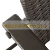 Polirattan garden chair 4-piece seating furniture folding brown chair outdoor furniture