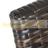 Polirattan garden chair 4-piece seating furniture folding brown chair outdoor furniture