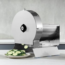   Elektromos és manuális zöldségszeletelő gép állítható 0-12 mm vágás