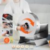 Elektromos zöldségszeletelő gép 0-12 mm állítható ipari szeletelő, rozsdamentes acél 