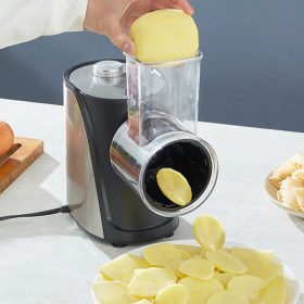   5 az 1-ben Multifunkciós konyhai gép elektromos reszelő zöldségszeletelő, sajtreszelő 250W