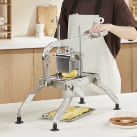   Kézi ipari zöldségszeletelő 6,35 mm / 12,7 mm vágás rozsdamentes acél penge, csúszásmentes kialakítás