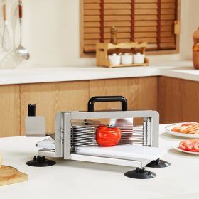   Ipari kézi paradicsomszeletelő 6,35 mm vágás rozsdamentes acél szeletelőgép