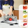 Ipari kézi paradicsomszeletelő 4,76 mm precíziós vágás rozsdamentes acél, csúszásmentes kialakítás